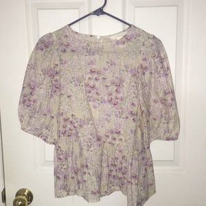 HM peplum floral blouse, size small (loose fitting). Never worn.
